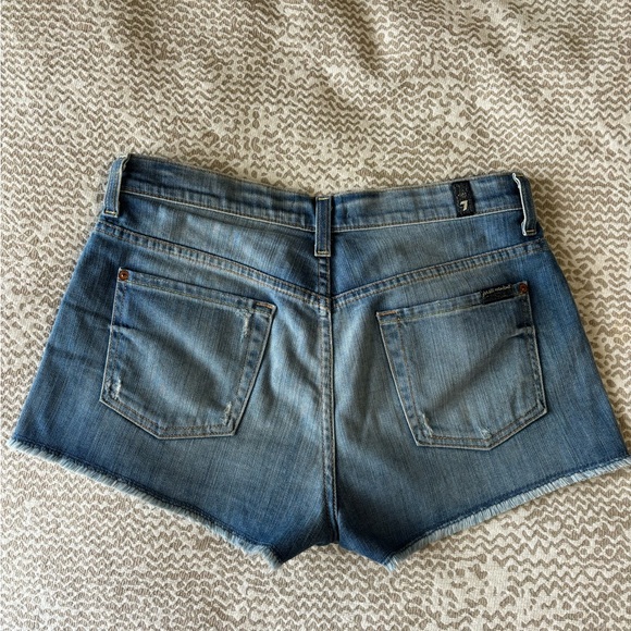7 For All Mankind Denim Shorts - Picture 1 of 4